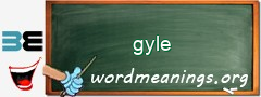 WordMeaning blackboard for gyle